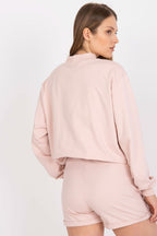 Pantaloncini in felpa dal taglio dritto - 166002