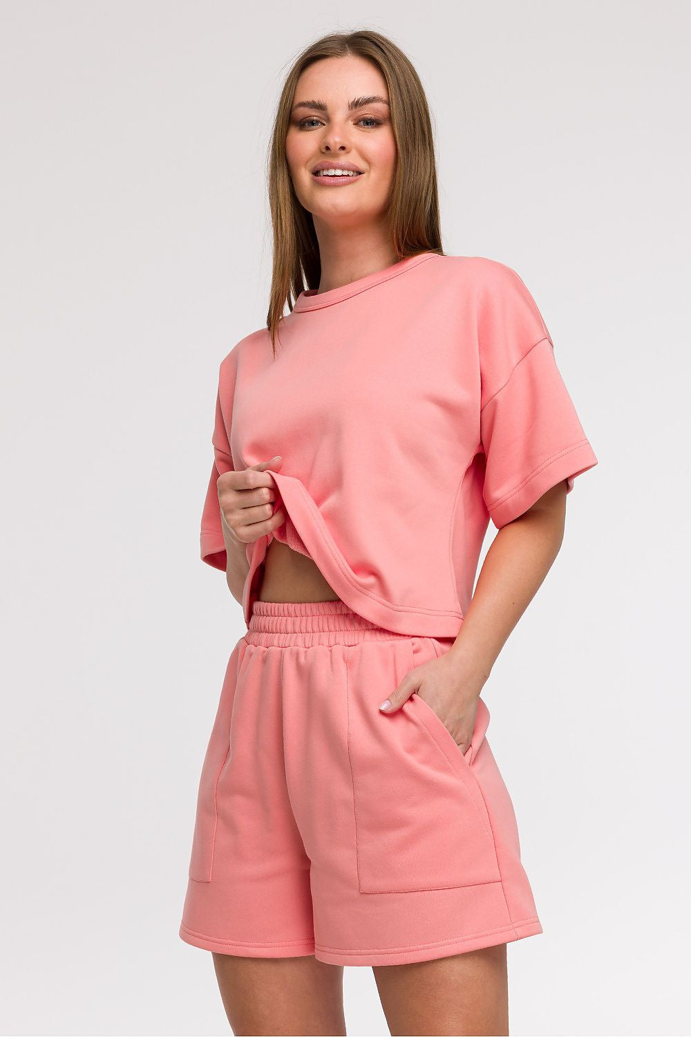 Grigio / S Pantaloncini in felpa da donna - LEISURE - 211513