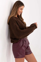 Pantaloncini in ecopelle - 219043