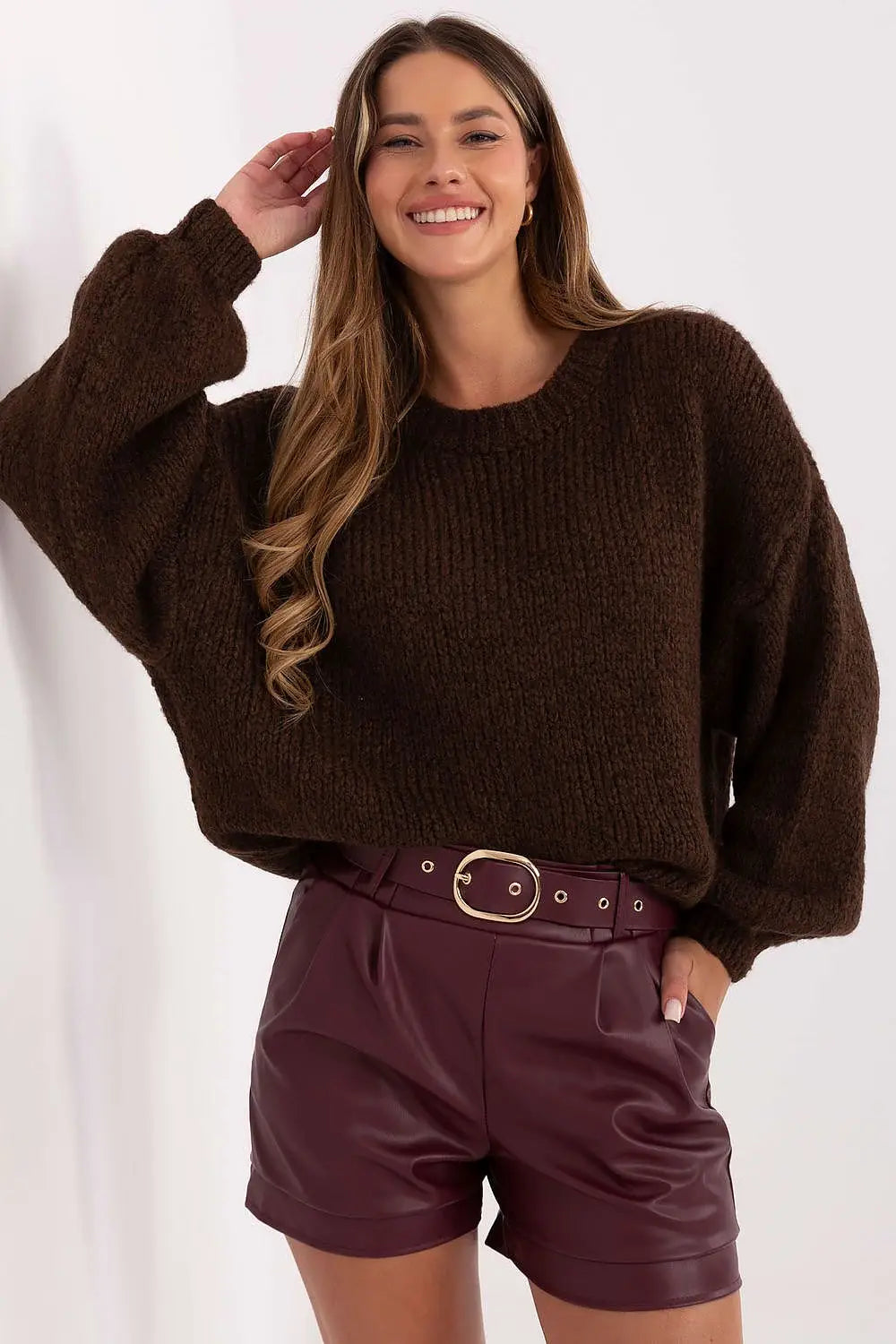 Pantaloncini in ecopelle - 219043