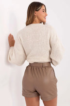 Pantaloncini in ecopelle - 219043