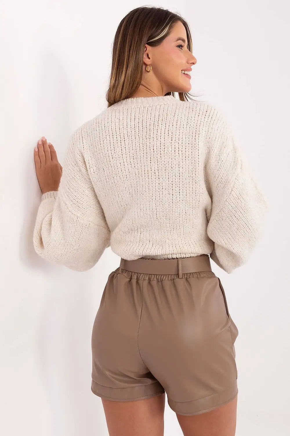 Pantaloncini in ecopelle - 219043