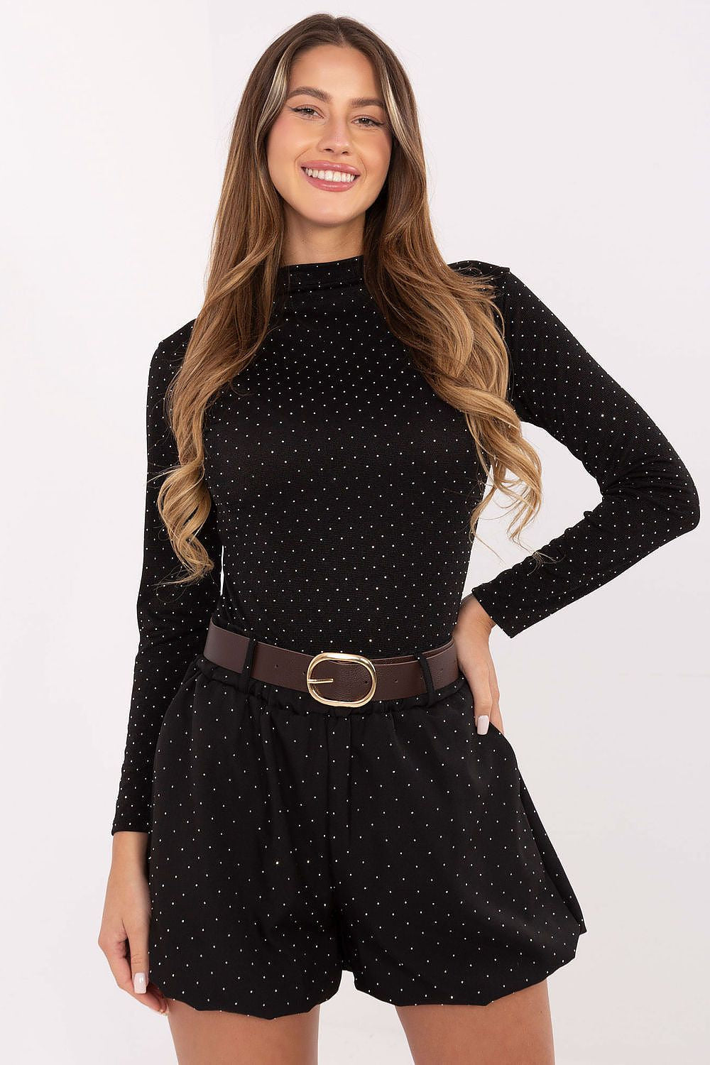 Nero / Universale Pantaloncini in viscosa - 219888