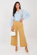 Marrone / Universale Pantaloni casual a gamba larga