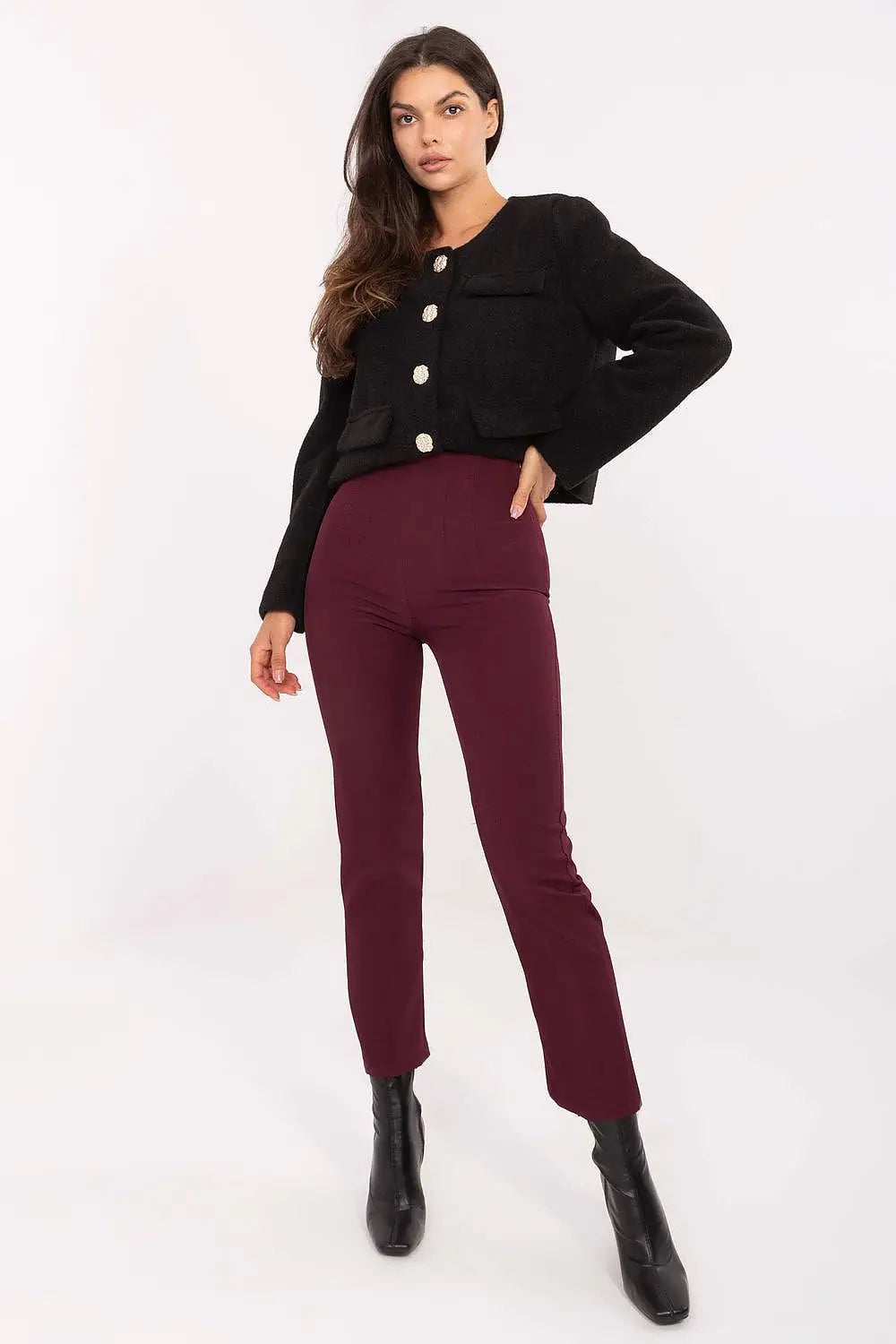 Pantaloni da donna a vita alta - 216742
