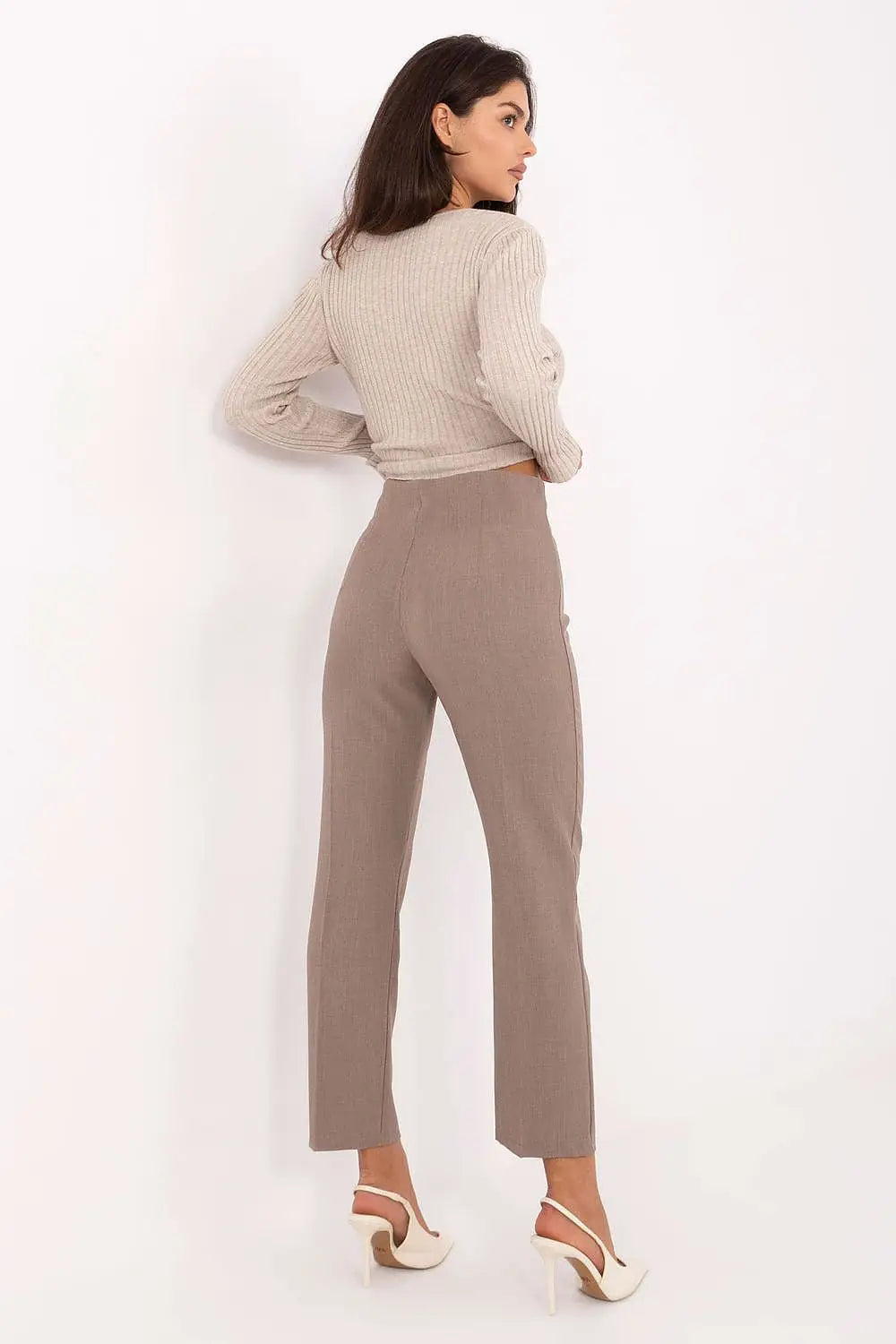 Pantaloni da donna a vita alta - 216742