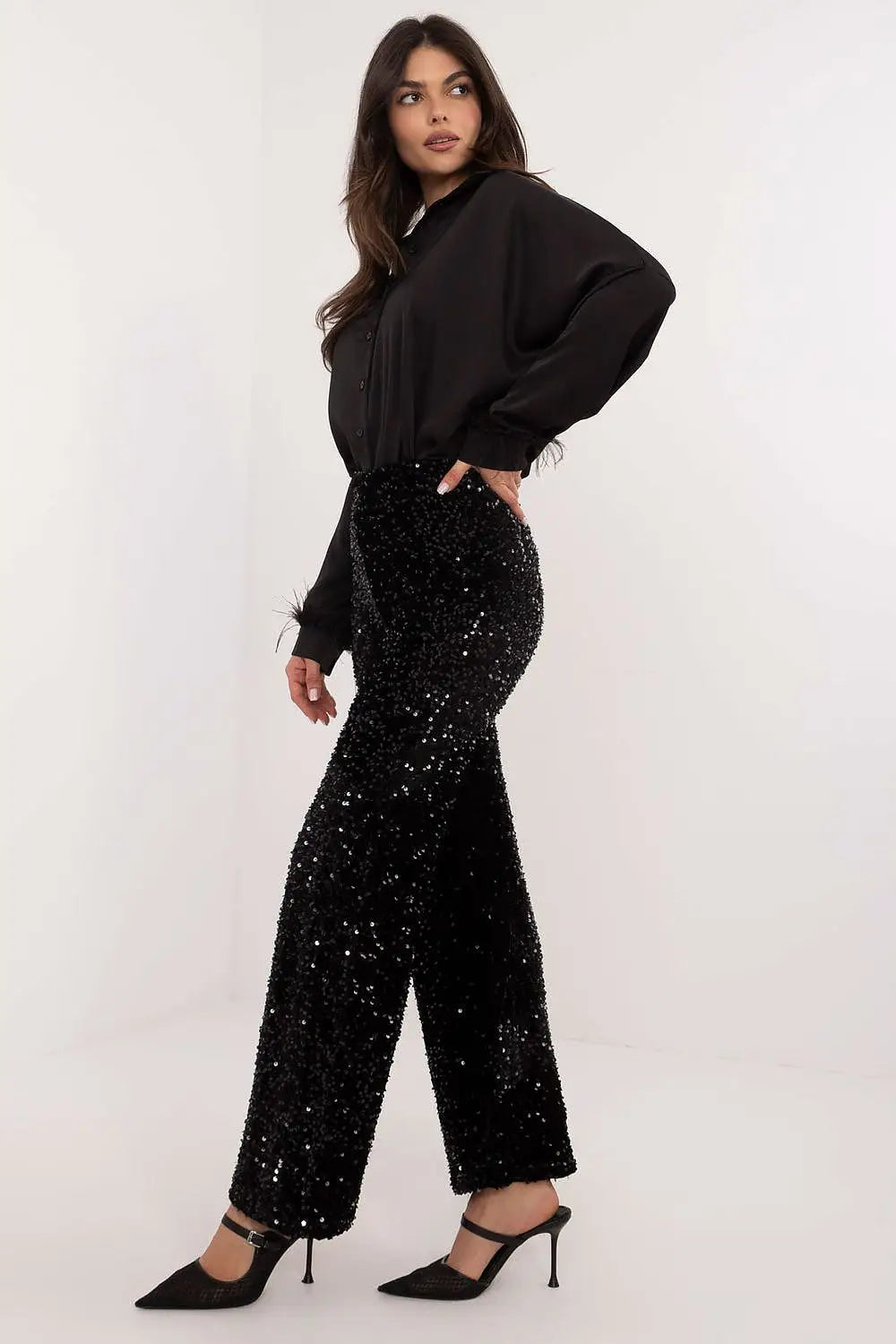 Pantaloni da donna con paillettes - 203163