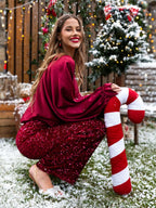 Pantaloni da donna con paillettes - 203163