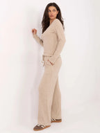 Pantaloni da donna in maglia a coste - 221379