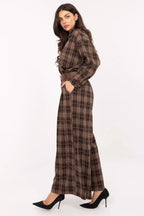 Pantaloni da donna larghi a quadri - 220033