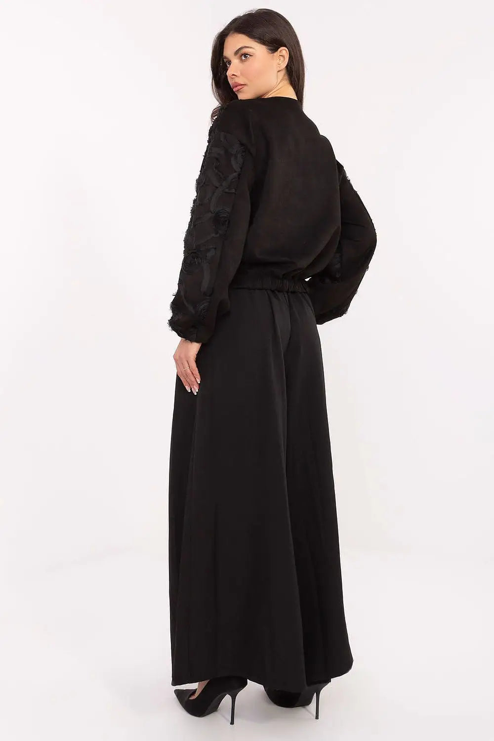 Pantaloni da donna palazzo in viscosa - 220022