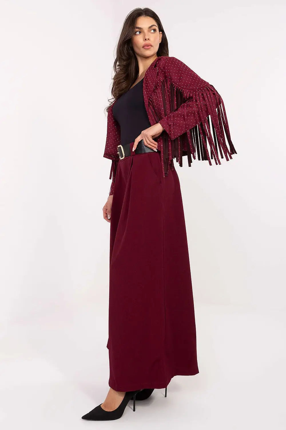 Pantaloni da donna palazzo in viscosa - 220022