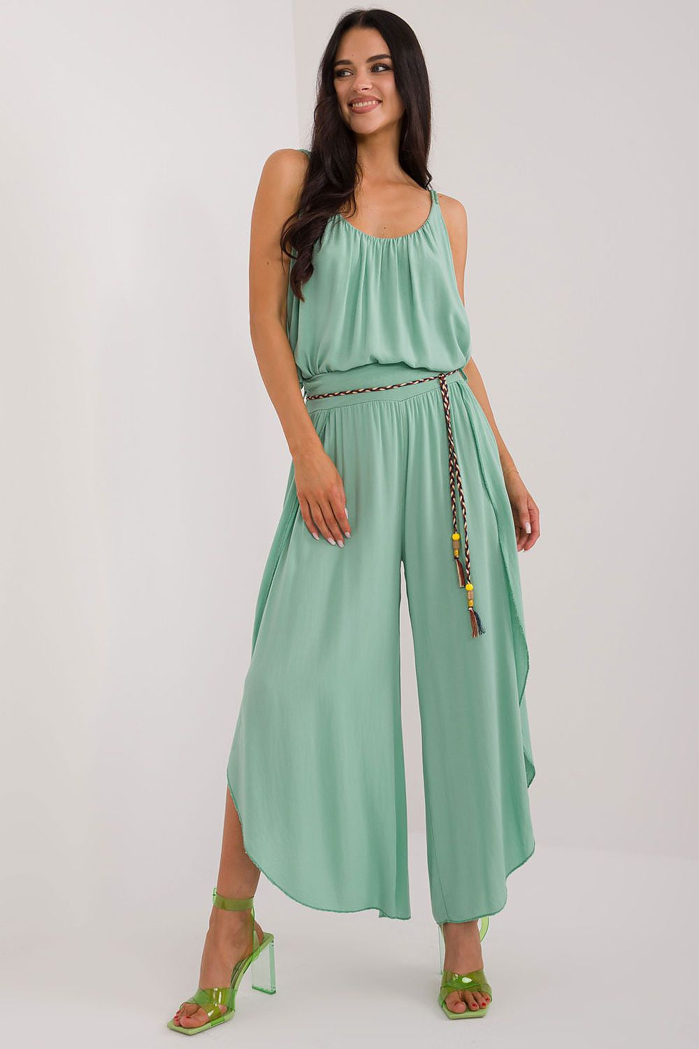 verde 2 / S Pantaloni da donna in 100% viscosa - 179021