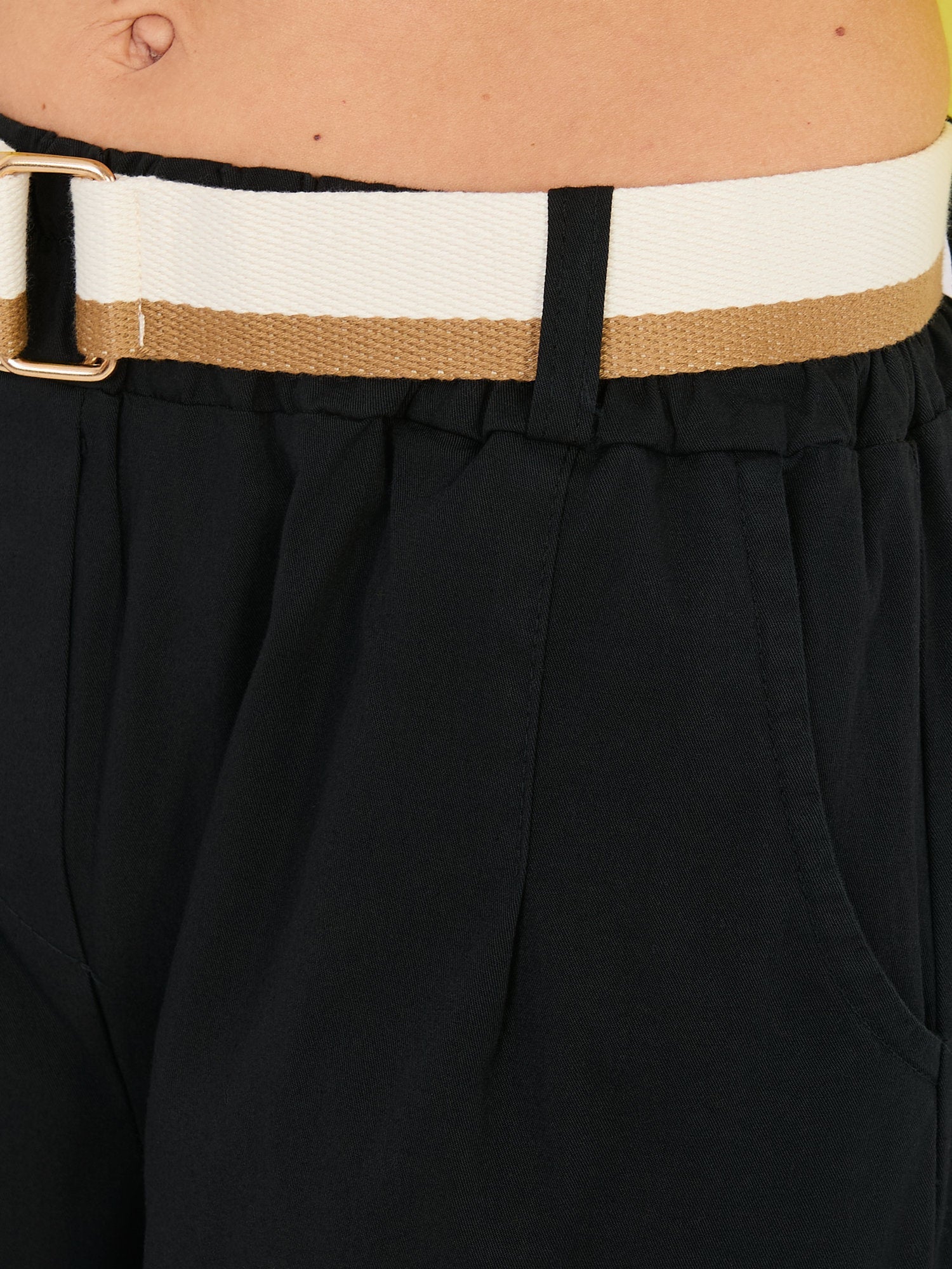 ONE SIZE / Nero Pantaloni da donna carrot in cotone