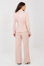 Pantaloni da donna in ecopelle con gamba ampia e vita alta