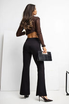 Pantaloni donna in viscosa elasticizzata - 221532M