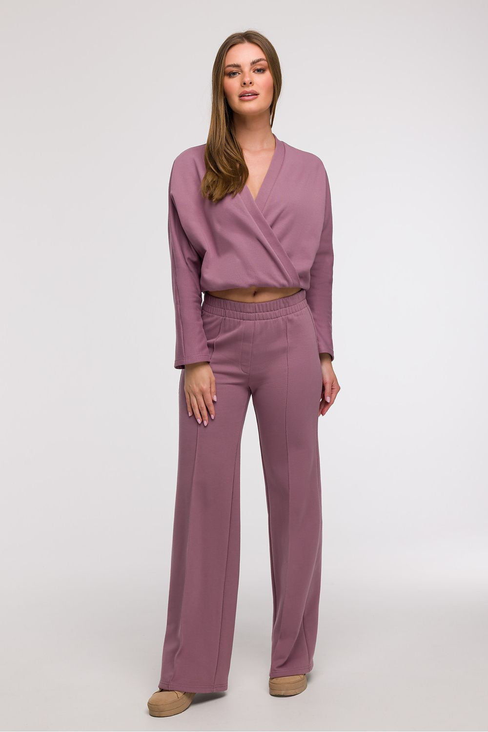 Viola / S Pantaloni da donna sportivi in cotone - LEISURE