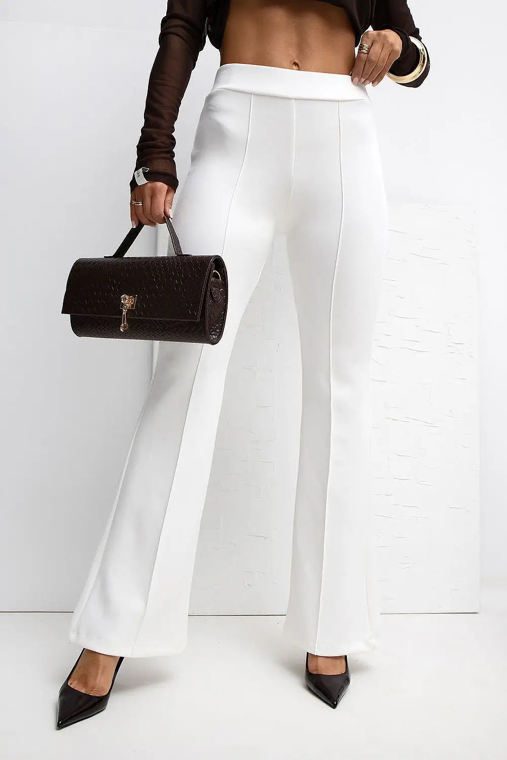 Pantaloni donna in viscosa elasticizzata - 221532M