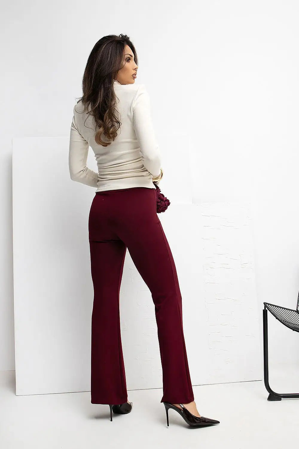 Pantaloni donna in viscosa elasticizzata - 221532M