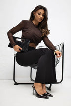 Pantaloni donna in viscosa elasticizzata - 221532M
