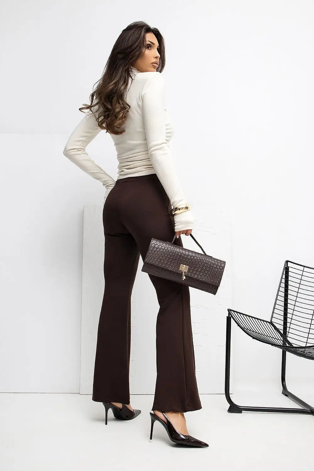 Pantaloni donna in viscosa elasticizzata - 221532M