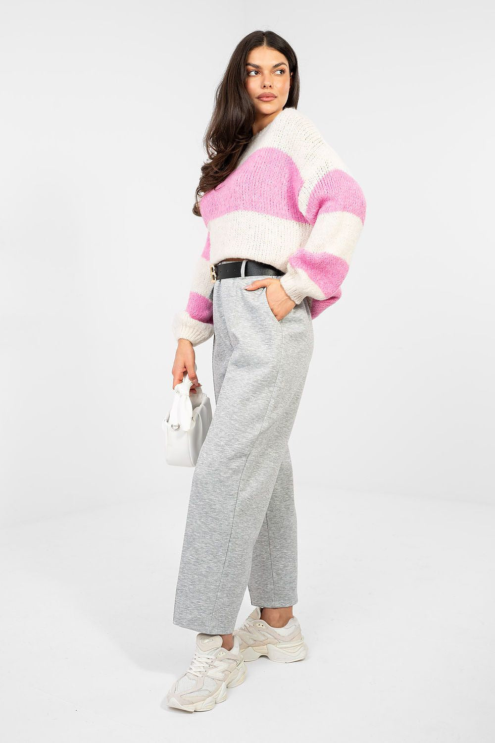 Pantaloni eleganti da donna in viscosa elasticizzata