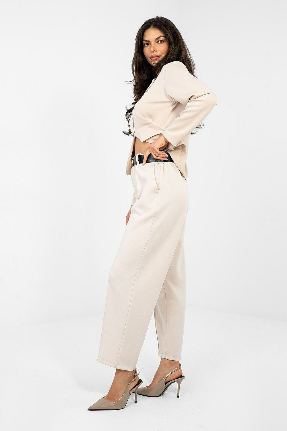 Pantaloni eleganti da donna in viscosa elasticizzata