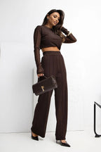 Pantaloni in viscosa elasticizzata - 222248