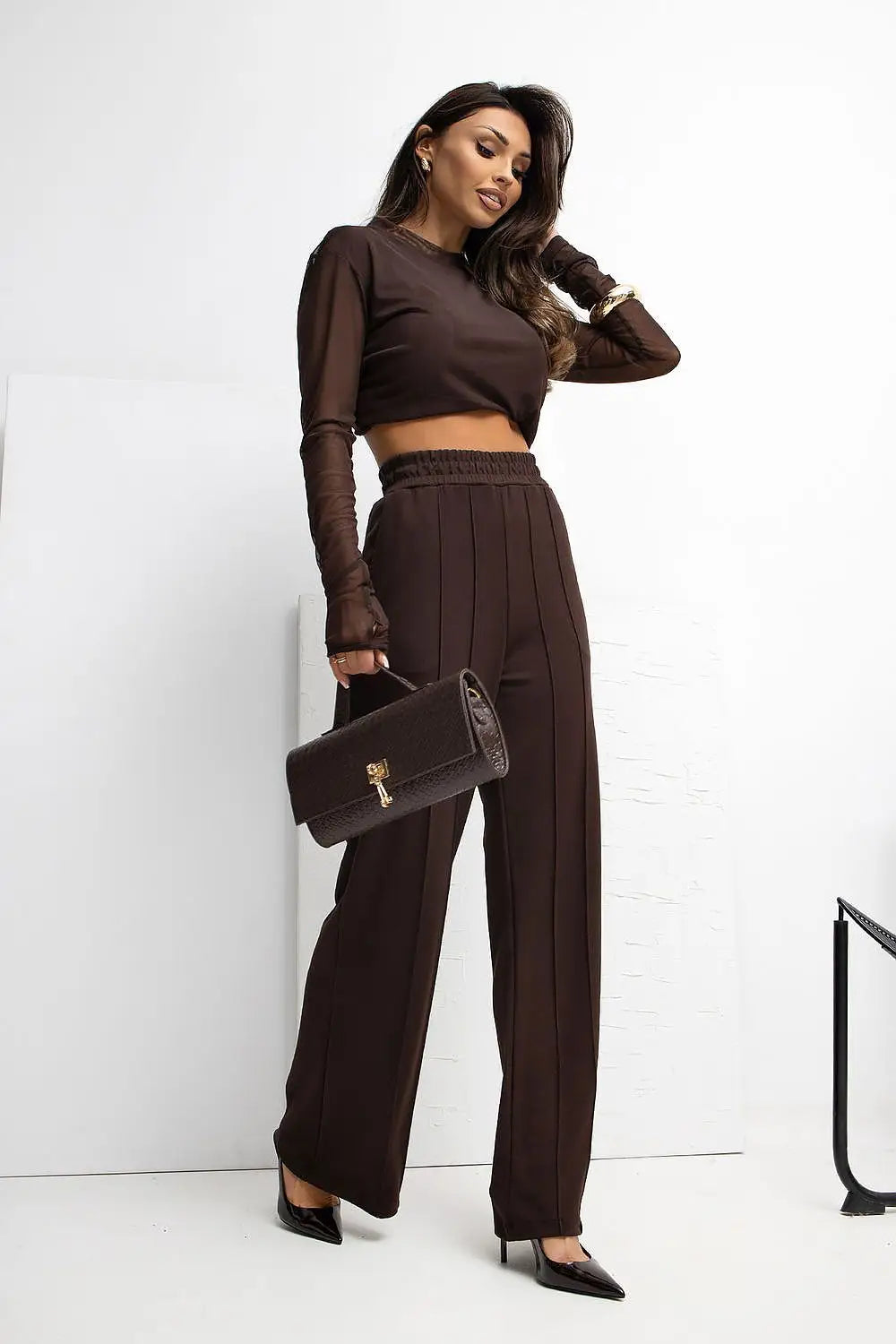 Pantaloni in viscosa elasticizzata - 222248