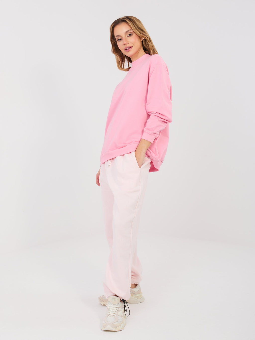 Pantaloni Jogger in 100% Cotone a Vita Alta (Abigail)