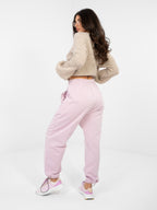 Pantaloni Jogger in 100% Cotone a Vita Alta (Abigail)