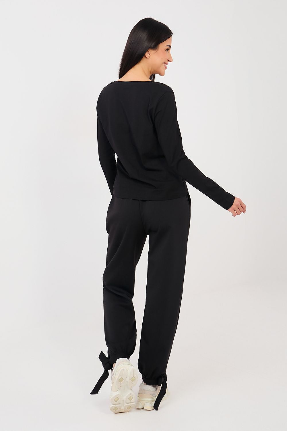 Pantaloni jogger in viscosa e cotone elasticizzato - 223779