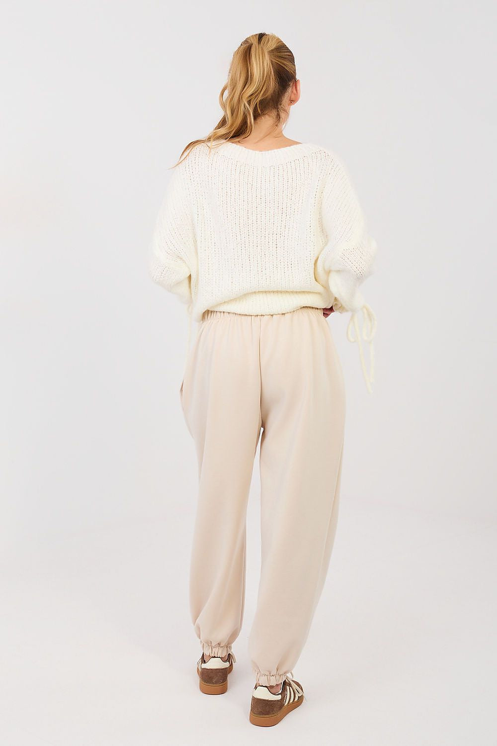 Pantaloni jogger in viscosa elasticizzata - 223748