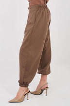 Pantaloni jogger in viscosa elasticizzata - 223748