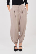 Pantaloni jogger in viscosa elasticizzata - 223748