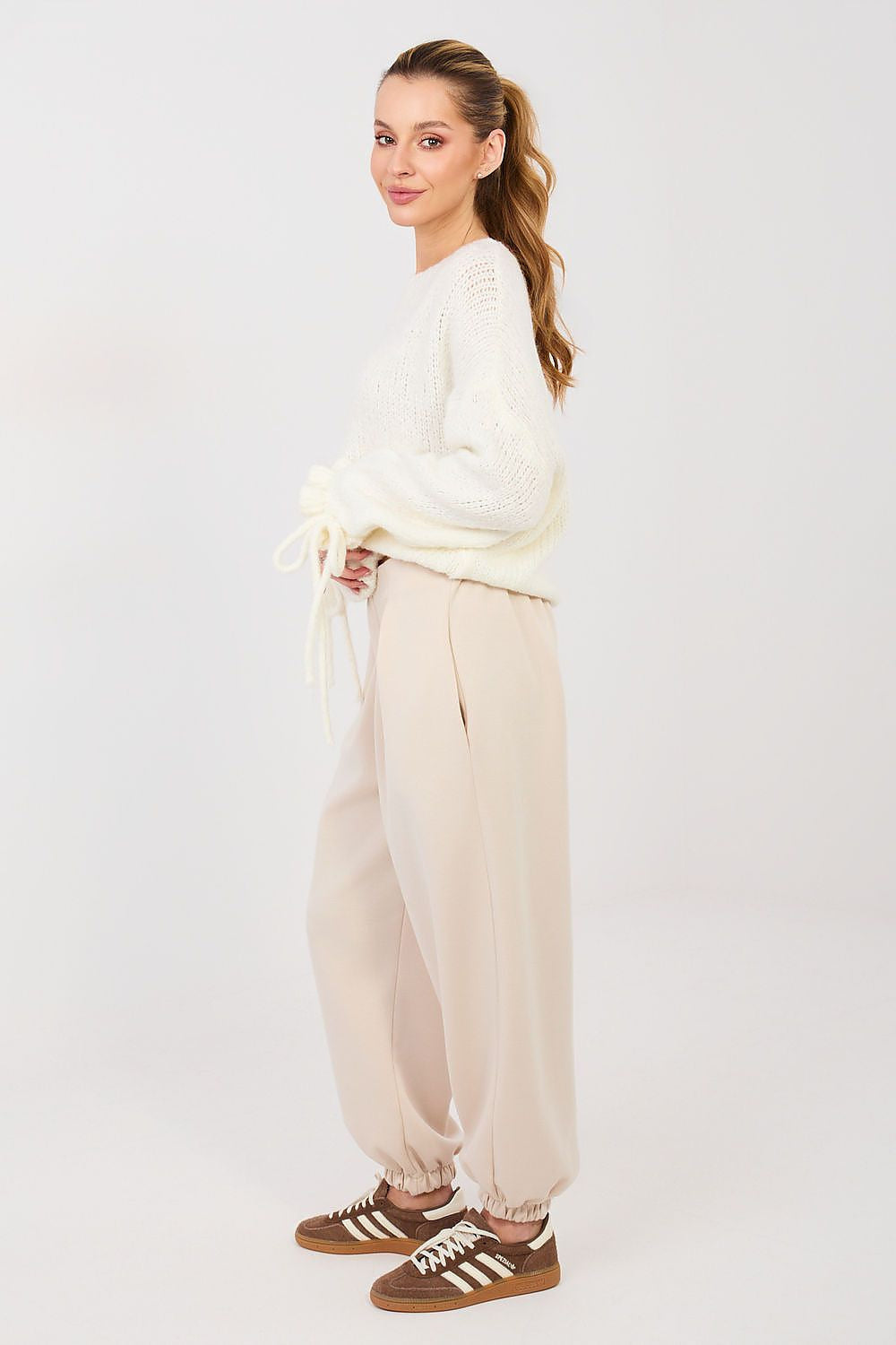 Pantaloni jogger in viscosa elasticizzata - 223748