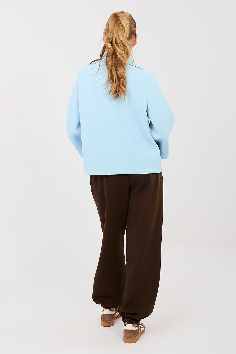 Pantaloni jogger in viscosa elasticizzata - 223748