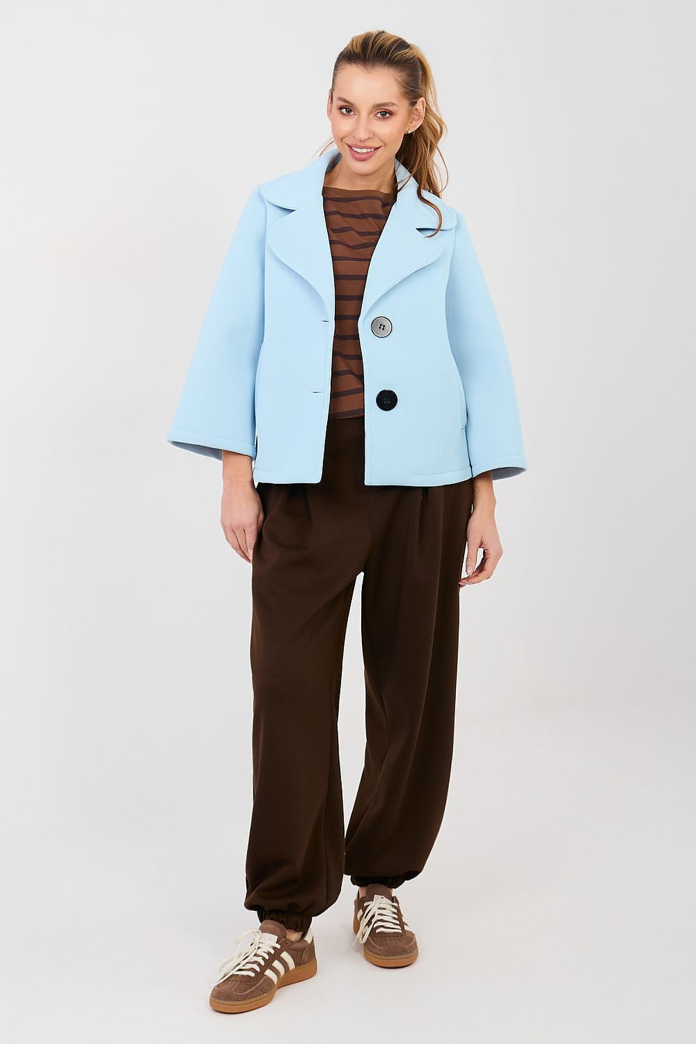 Pantaloni jogger in viscosa elasticizzata - 223748