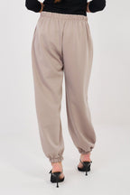 Pantaloni jogger in viscosa elasticizzata - 223748