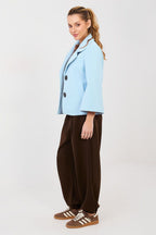 Pantaloni jogger in viscosa elasticizzata - 223748