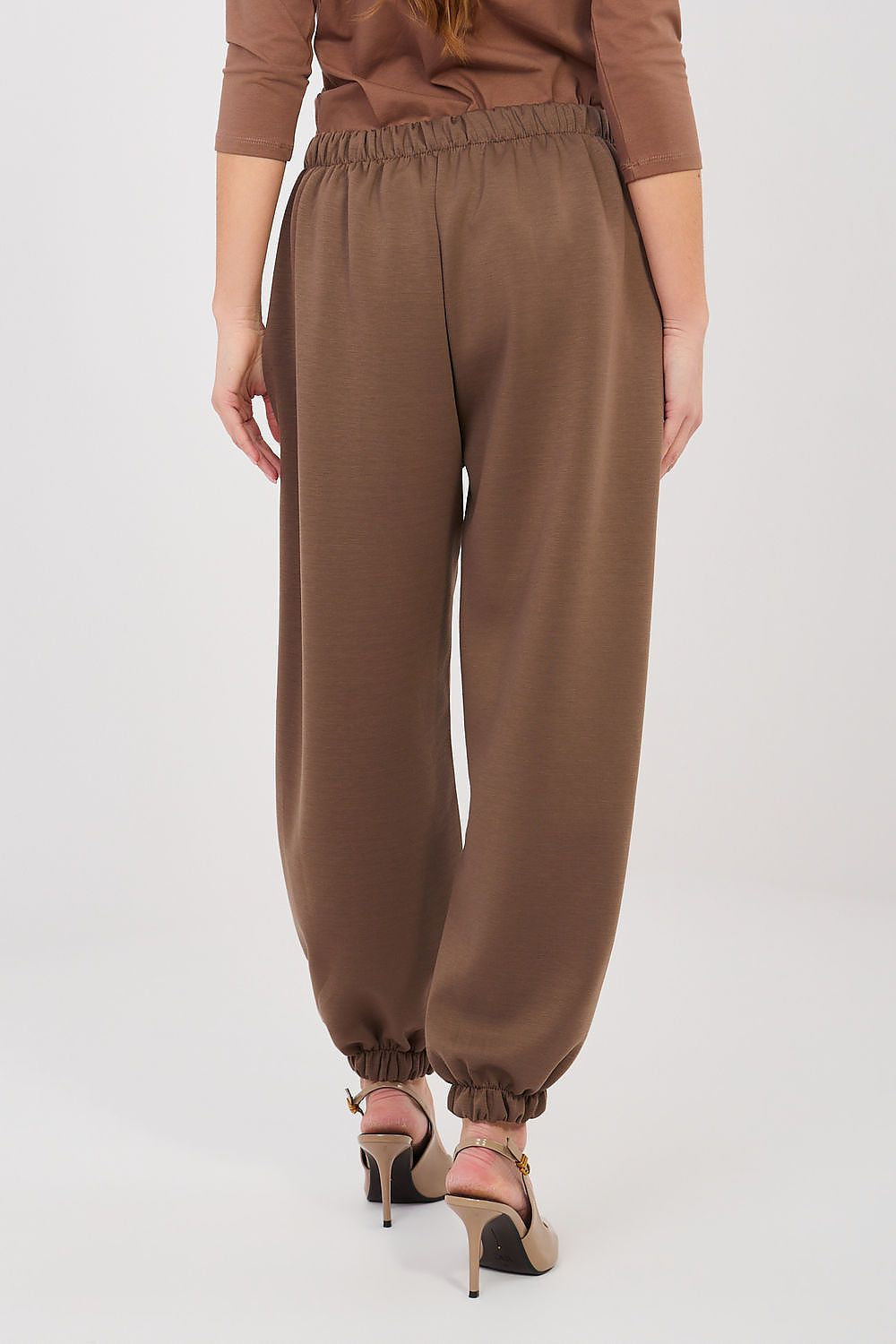 Pantaloni jogger in viscosa elasticizzata - 223748