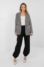 Pantaloni jogger in viscosa elasticizzata - 223748