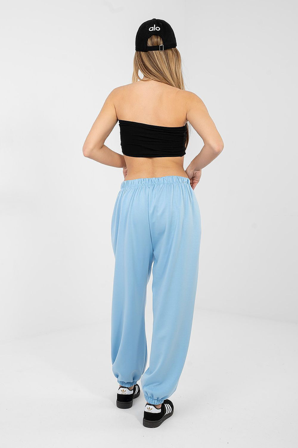 Pantaloni jogger in viscosa elasticizzata - 223748