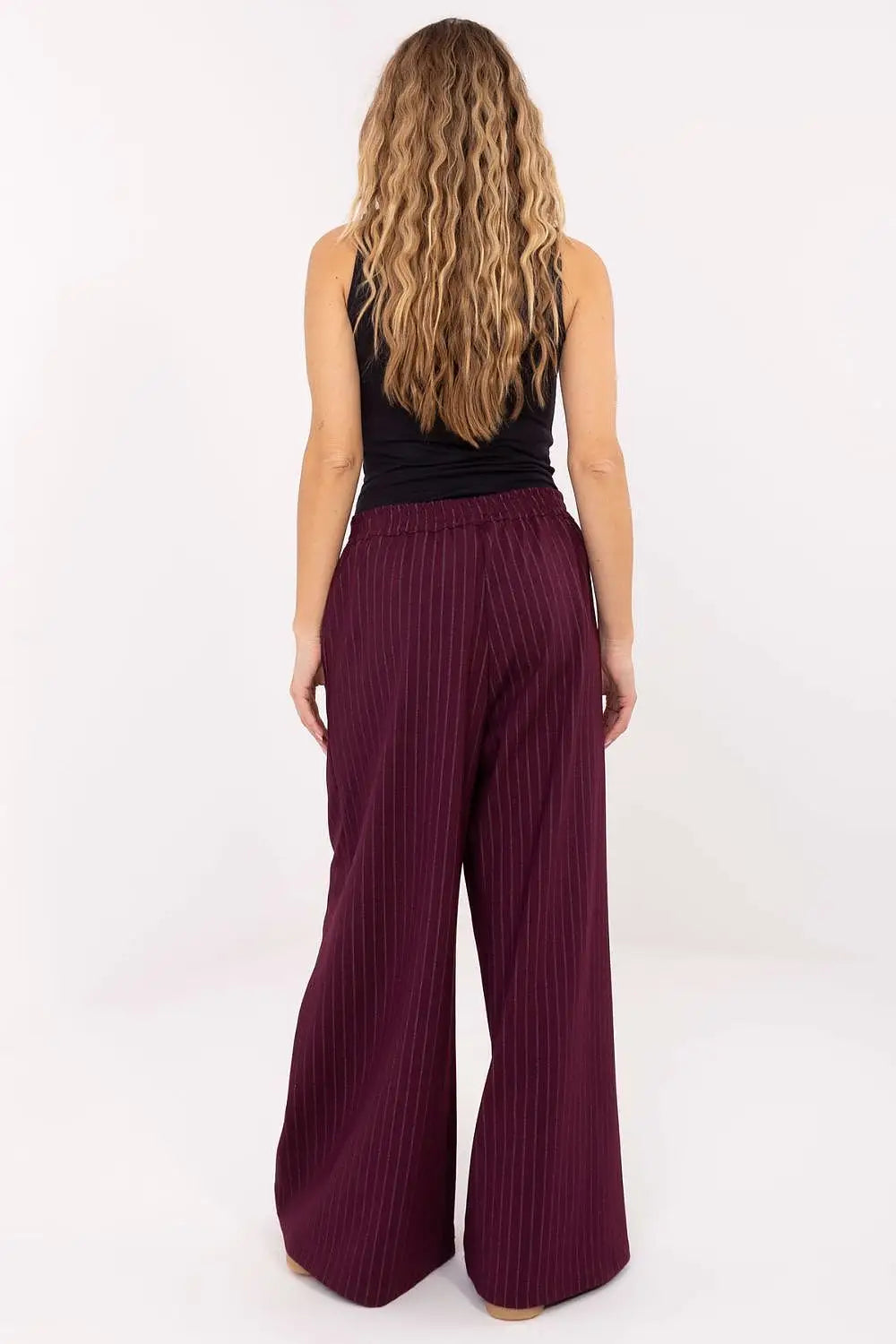 Pantaloni palazzo da donna eleganti gessati - 221425