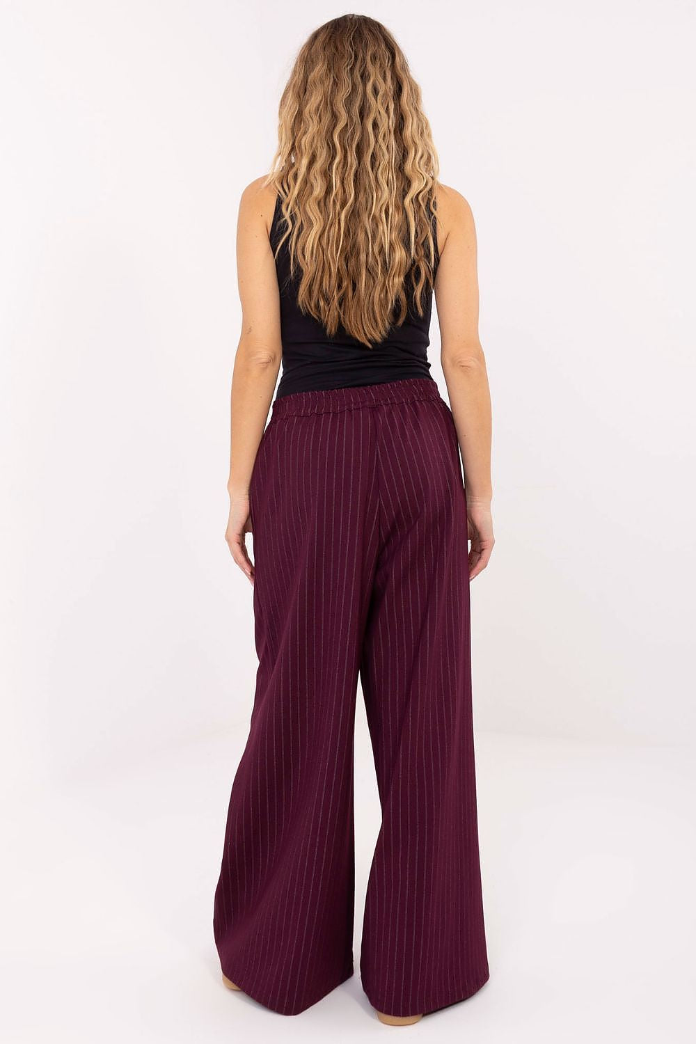 Pantaloni palazzo da donna eleganti gessati - 221425