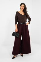 Pantaloni palazzo eleganti e confortevoli in viscosa