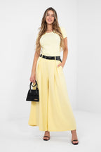 Giallo / Universale Pantaloni palazzo eleganti