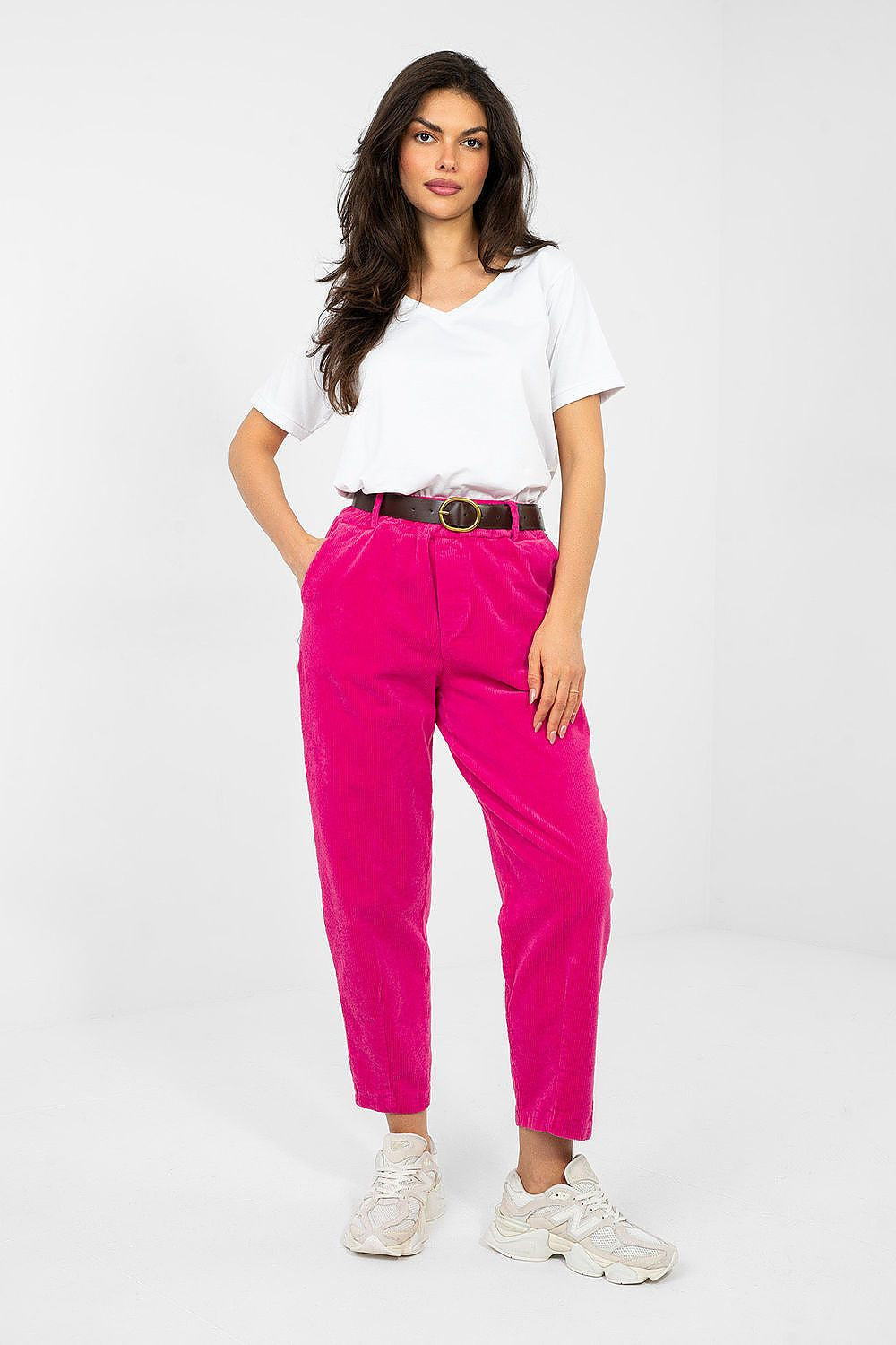 rosa 2 / Universale Pantaloni in velluto a coste modello