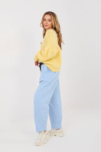 Pantaloni in velluto da donna taglio carrot - NANCY - 224381