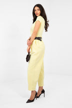 Pantaloni in velluto da donna taglio carrot - NANCY - 224381